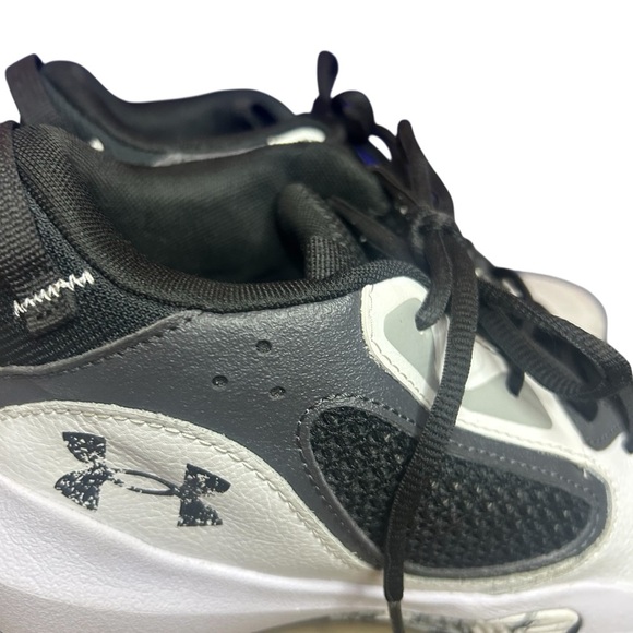 Under Armour Basketball Shoes Black white high top size 9 - Picture 5 of 11
